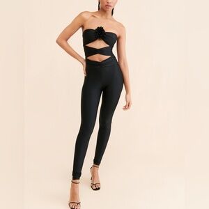 Ronny Kobo Collection Black Cutout Jumpsuit